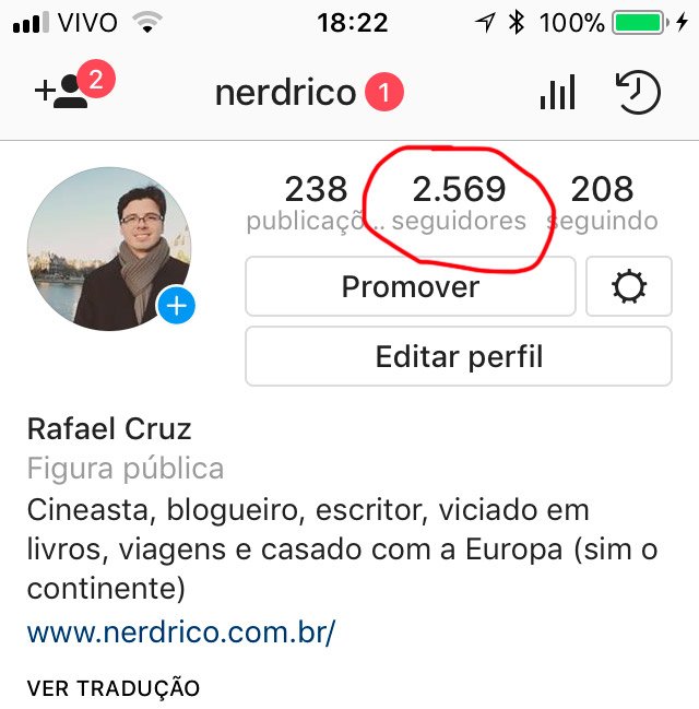 Como aumentar seguidores instagram Nerd Rico